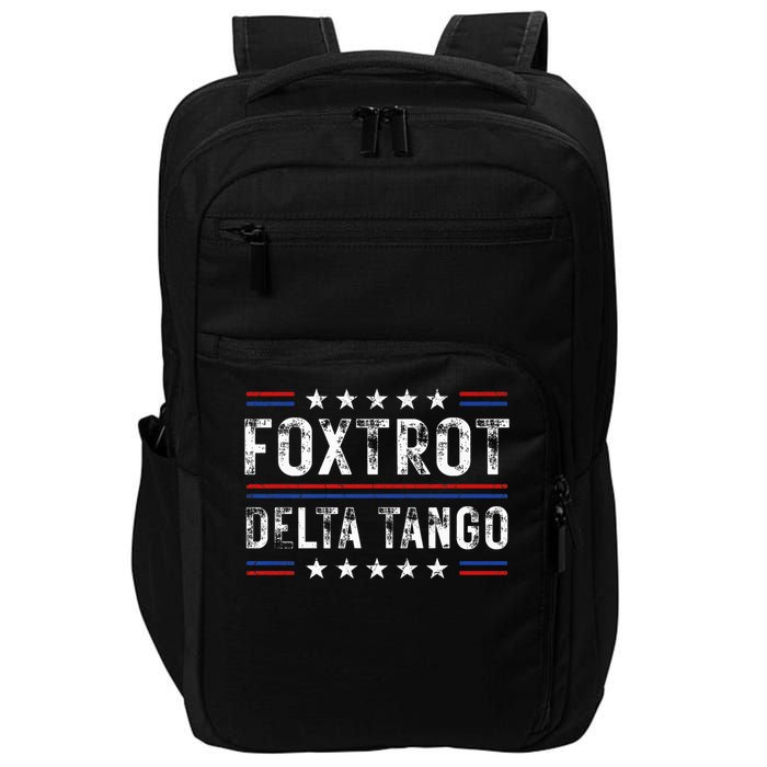 Foxtrots Delta Tangos Foxtrots Deltas Tangos US Flag Impact Tech Backpack