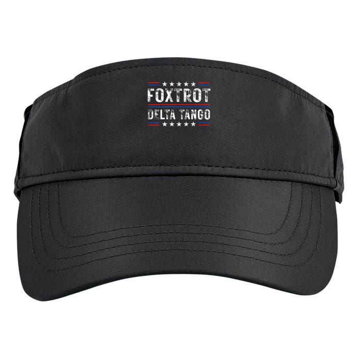 Foxtrots Delta Tangos Foxtrots Deltas Tangos US Flag Adult Drive Performance Visor