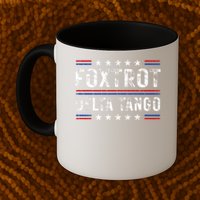 Foxtrots Delta Tangos Foxtrots Deltas Tangos US Flag Mug
