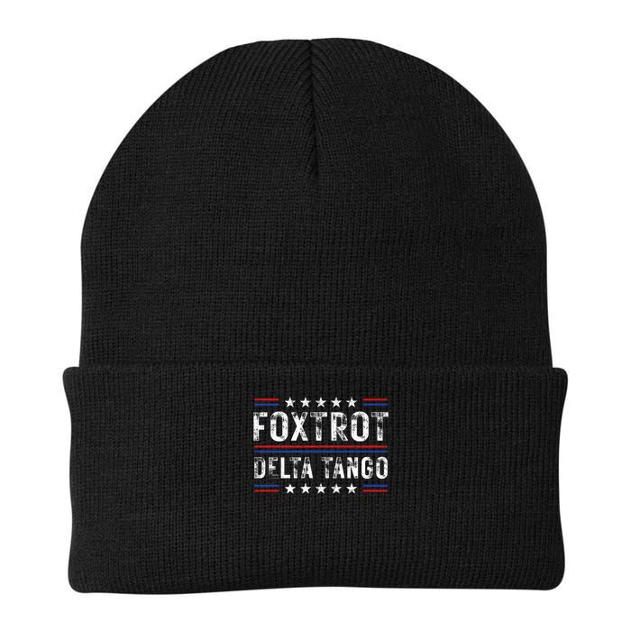Foxtrots Delta Tangos Foxtrots Deltas Tangos US Flag Beanie
