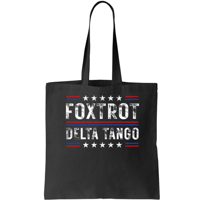 Foxtrots Delta Tangos Foxtrots Deltas Tangos US Flag Bag