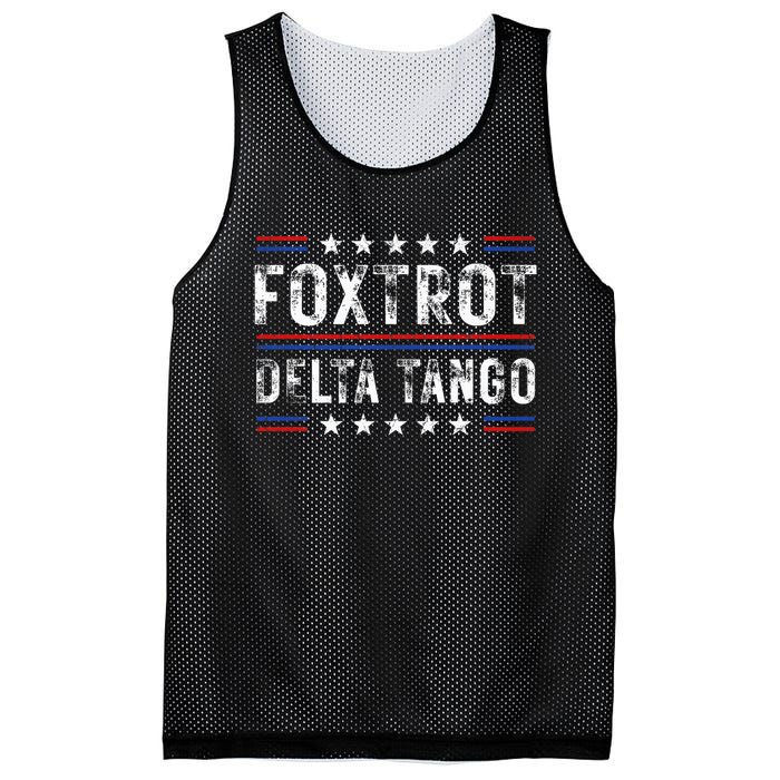 Foxtrots Delta Tangos Foxtrots Deltas Tangos US Flag Mesh Reversible Basketball Jersey Tank