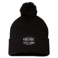 Foxtrots Delta Tangos Foxtrots Deltas Tangos US Flag Pom Pom 12in Knit Beanie