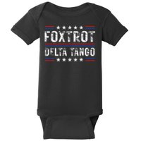 Foxtrots Delta Tangos Foxtrots Deltas Tangos US Flag Baby Bodysuit