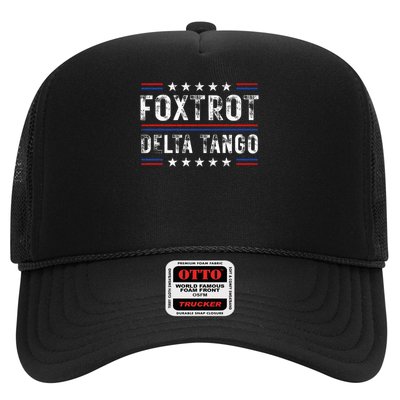 Foxtrots Delta Tangos Foxtrots Deltas Tangos US Flag Trucker Hat