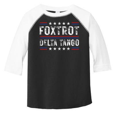 Foxtrots Delta Tangos Foxtrots Deltas Tangos US Flag Toddler Fine Jersey T-Shirt