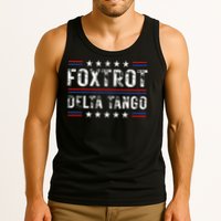 Foxtrots Delta Tangos Foxtrots Deltas Tangos US Flag Tank Top