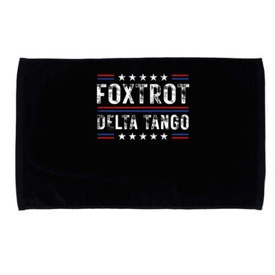 Foxtrots Delta Tangos Foxtrots Deltas Tangos US Flag Microfiber Hand Towel