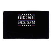 Foxtrots Delta Tangos Foxtrots Deltas Tangos US Flag Microfiber Hand Towel