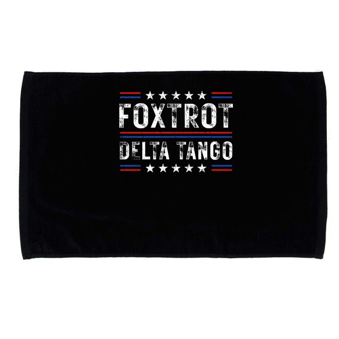 Foxtrots Delta Tangos Foxtrots Deltas Tangos US Flag Microfiber Hand Towel