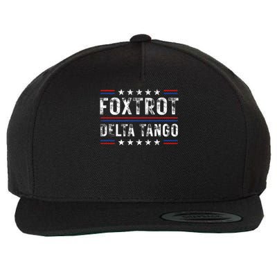 Foxtrots Delta Tangos Foxtrots Deltas Tangos US Flag Wool Snapback Cap