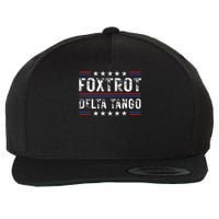 Foxtrots Delta Tangos Foxtrots Deltas Tangos US Flag Wool Snapback Cap