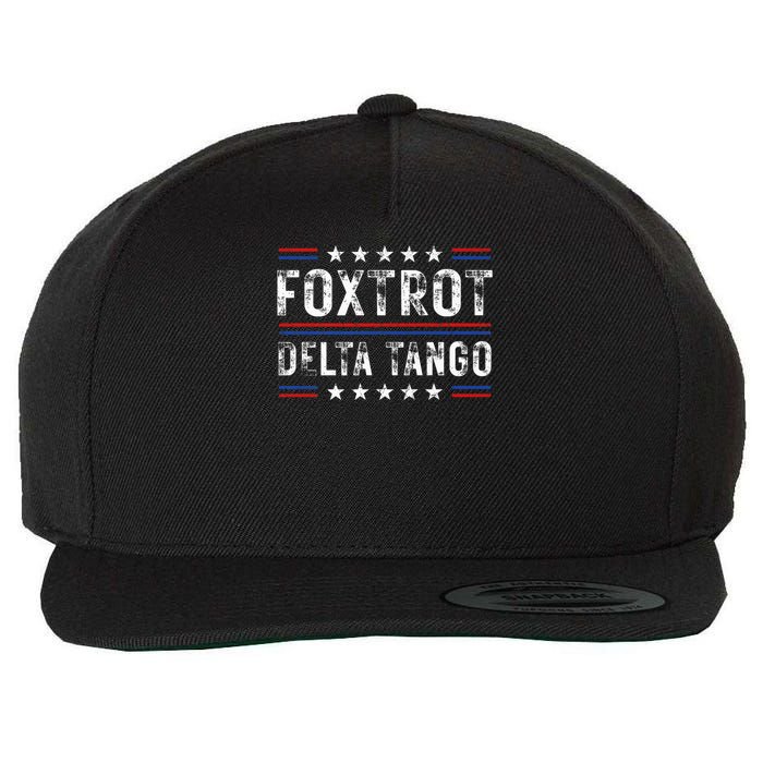 Foxtrots Delta Tangos Foxtrots Deltas Tangos US Flag Wool Snapback Cap