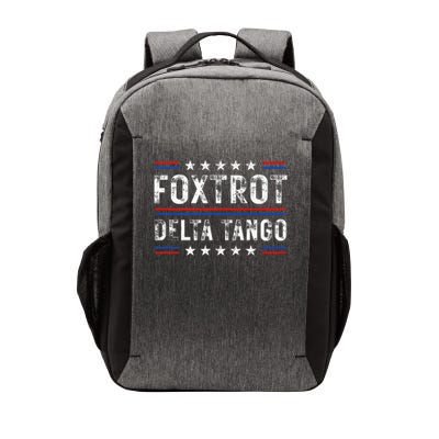 Foxtrots Delta Tangos Foxtrots Deltas Tangos US Flag Vector Backpack