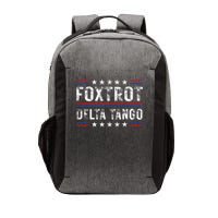 Foxtrots Delta Tangos Foxtrots Deltas Tangos US Flag Vector Backpack