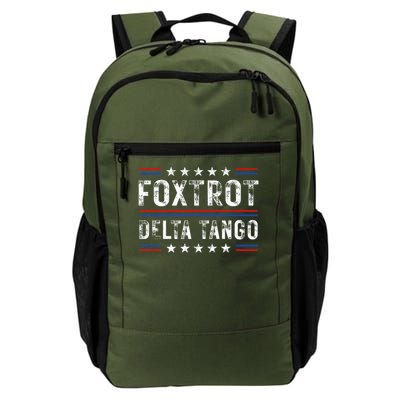 Foxtrots Delta Tangos Foxtrots Deltas Tangos US Flag Backpack