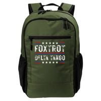Foxtrots Delta Tangos Foxtrots Deltas Tangos US Flag Backpack