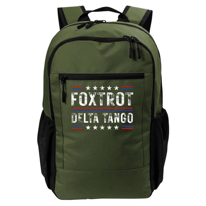 Foxtrots Delta Tangos Foxtrots Deltas Tangos US Flag Backpack