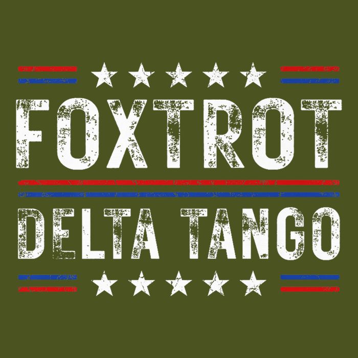 Foxtrots Delta Tangos Foxtrots Deltas Tangos US Flag Backpack