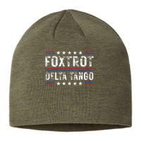 Foxtrots Delta Tangos Foxtrots Deltas Tangos US Flag Sustainable Beanie