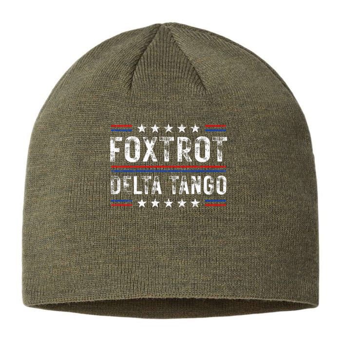Foxtrots Delta Tangos Foxtrots Deltas Tangos US Flag Sustainable Beanie
