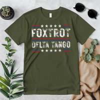 Foxtrots Delta Tangos Foxtrots Deltas Tangos US Flag Premium T-Shirt