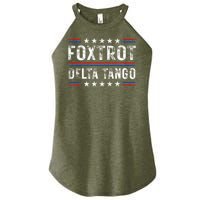 Foxtrots Delta Tangos Foxtrots Deltas Tangos US Flag Women's Perfect Tri Rocker Tank