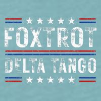 Foxtrots Delta Tangos Foxtrots Deltas Tangos US Flag Sueded Cloud Jersey T-Shirt