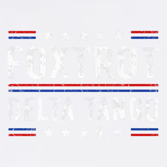 Foxtrots Delta Tangos Foxtrots Deltas Tangos US Flag Garment-Dyed Sweatshirt