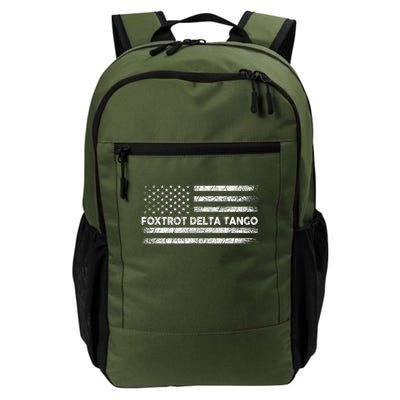 Foxtrots Delta Tangos US Flag Foxtrots Deltas Tangos Daily Commute Backpack