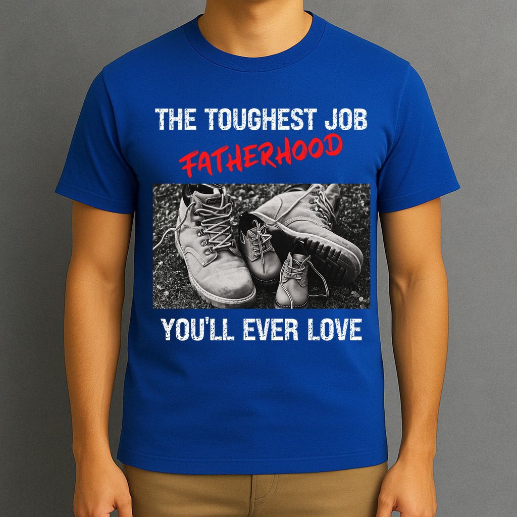 Fathers Day The Toughest Job Youll Ever Love Fatherhood Gift T-Shirt