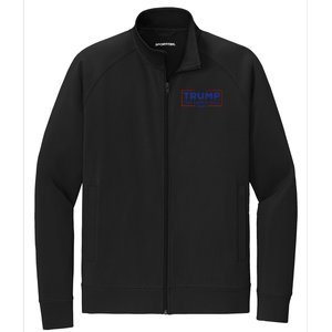 Funny Donald Trump 2024 Take America Back Maga Gift Stretch Full-Zip Cadet Jacket