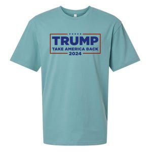 Funny Donald Trump 2024 Take America Back Maga Gift Sueded Cloud Jersey T-Shirt