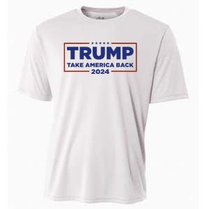 Funny Donald Trump 2024 Take America Back Maga Gift Cooling Performance Crew T-Shirt