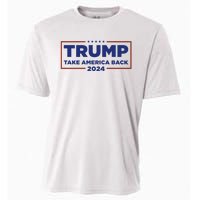 Funny Donald Trump 2024 Take America Back Maga Gift Cooling Performance Crew T-Shirt