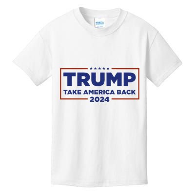 Funny Donald Trump 2024 Take America Back Maga Gift Kids T-Shirt