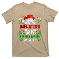 Funny Due To Inflation Ugly Christmas Sweaters For T-Shirt