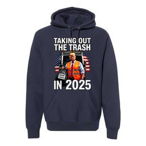 Funny Donald Trump Taking Out The Trash In 2025 Presidential Premium Hoodie