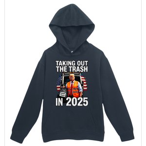 Funny Donald Trump Taking Out The Trash In 2025 Presidential Urban Pullover Hoodie