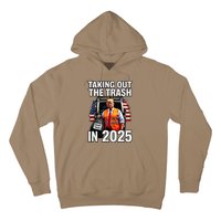 Funny Donald Trump Taking Out The Trash In 2025 Presidential Hoodie