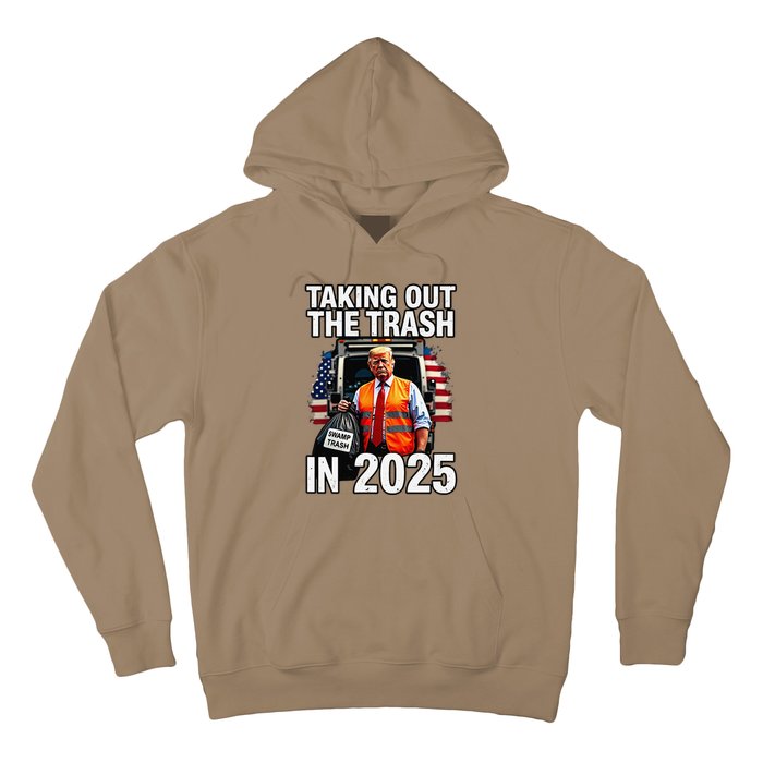 Funny Donald Trump Taking Out The Trash In 2025 Presidential Hoodie