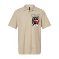 Funny Donald Trump Taking Out The Trash In 2025 Presidential Softstyle Adult Sport Polo