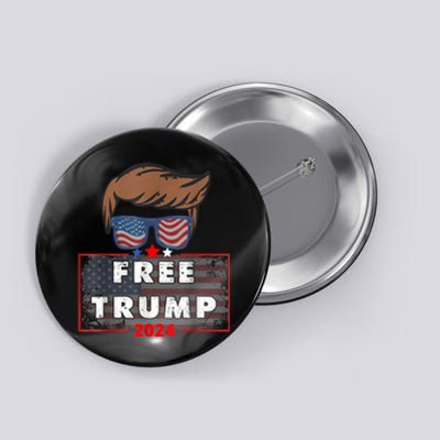 Free Donald Trump Republican Support Pro Trump American Flag Button