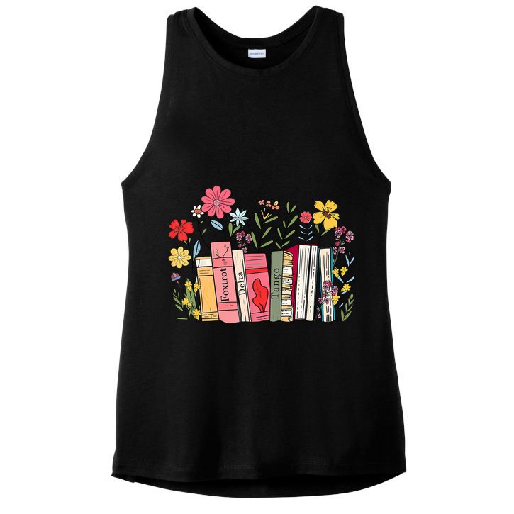 Foxtrot Delta Tango Women Book Loves Retro Funny  Ladies PosiCharge Tri-Blend Wicking Tank