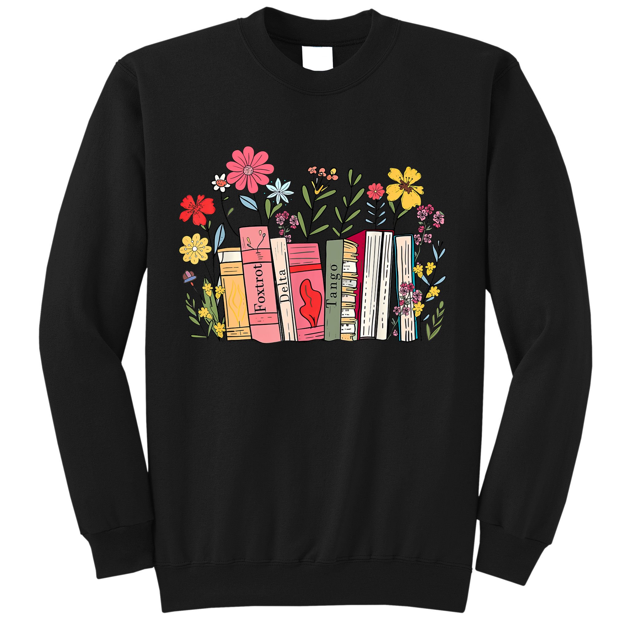 Foxtrot Delta Tango Women Book Loves Retro Funny  Sweatshirt