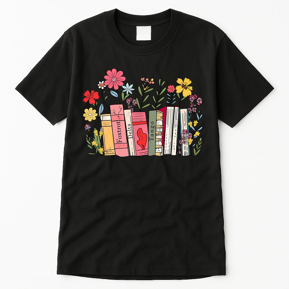 Foxtrot Delta Tango Women Book Loves Retro Funny  Tall T-Shirt
