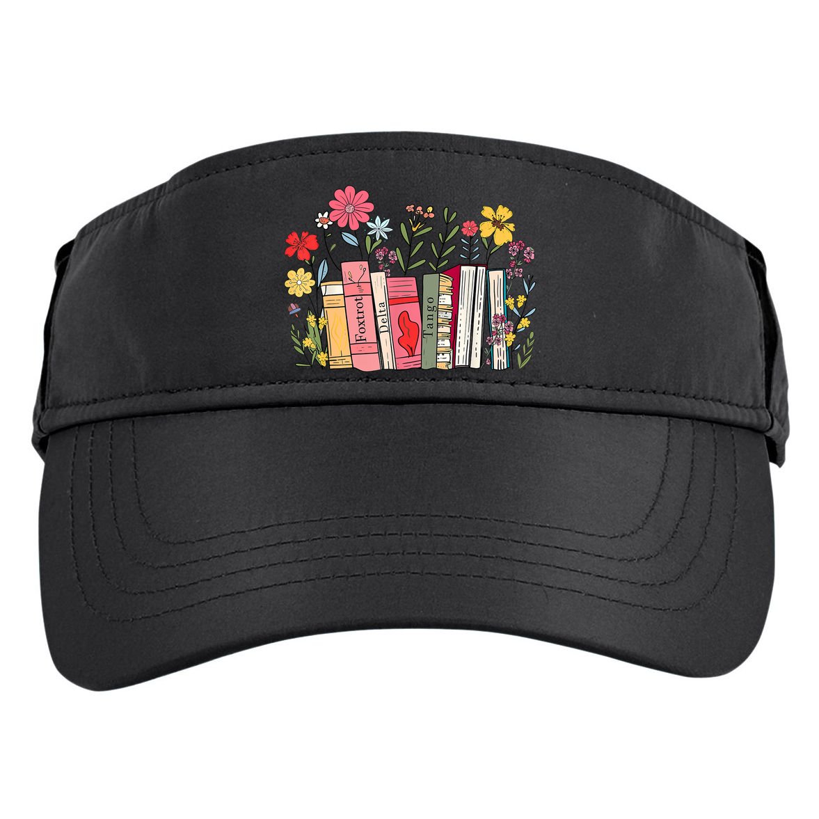 Foxtrot Delta Tango Women Book Loves Retro Funny  Adult Drive Performance Visor