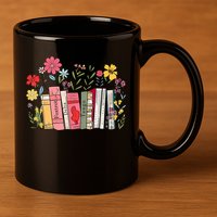 Foxtrot Delta Tango Women Book Loves Retro Funny  11oz C Handle Ceramic Mug