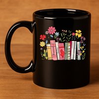 Foxtrot Delta Tango Women Book Loves Retro Funny  11oz C Handle Ceramic Mug