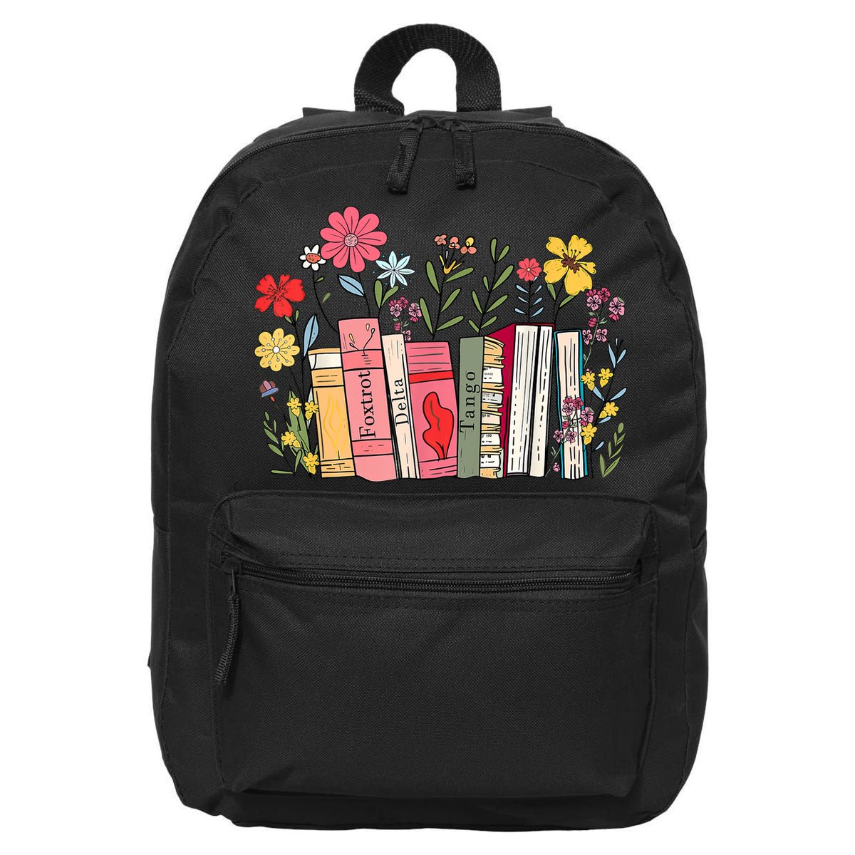 Foxtrot Delta Tango Women Book Loves Retro Funny  16 in Basic Backpack